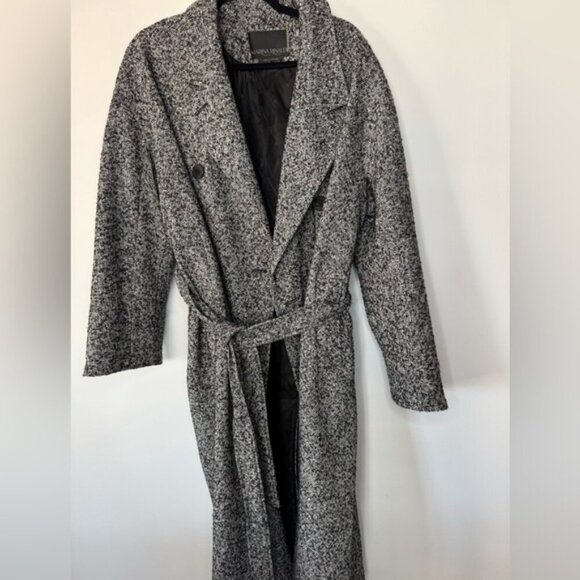 Marina Rinaldi Grey Wool & Alpaca Tweed Coat – Size 16 - Picture 5 of 16